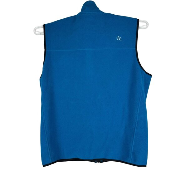 Solaris Blue Fleece Full Zip Vest XL Lightweight Polyester Outdoor Wear Pockets - Picture 4 of 6